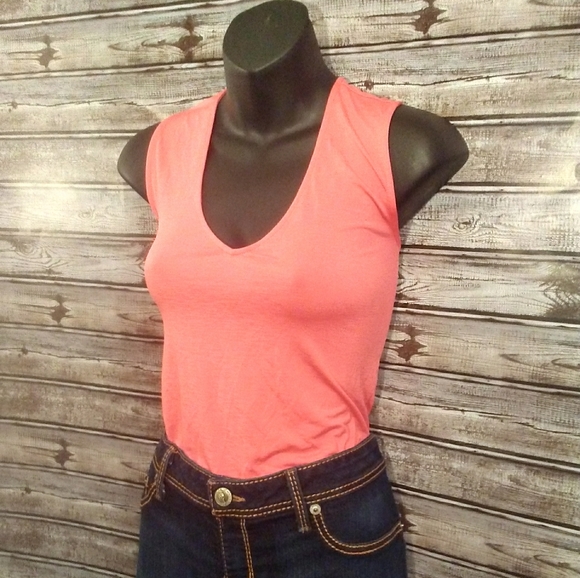 Coral Punch Long Sided Tank by Adrianna Papell - Picture 3 of 7